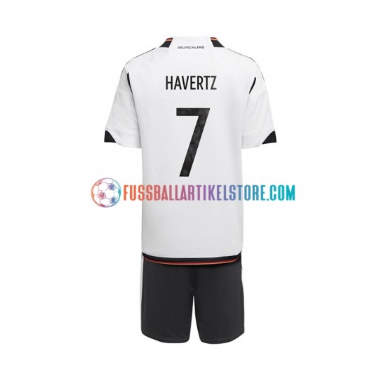 Deutschland Heimausrüstung Havertz 7 World Cup 2022 Kinder Set(Trikot und Hose) S/S