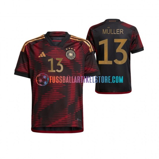 Deutschland Auswärtsausrüstung Thomas Muller 13 World Cup 2022 Herren Trikot S/S