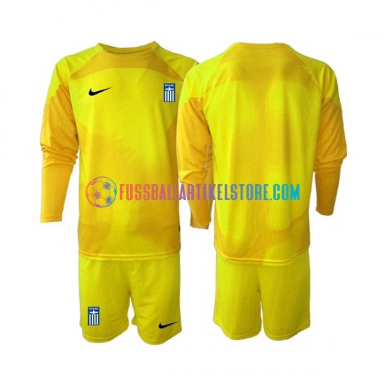 Griechenland Heimausrüstung Torwart 2023 Kinder Set(Trikot und Hose) L/S