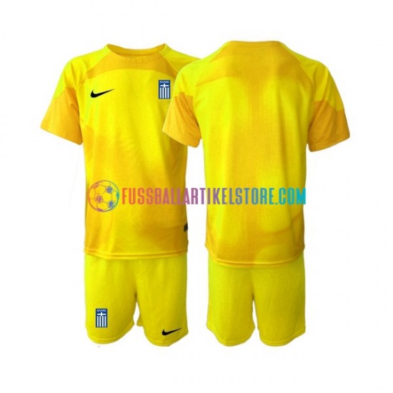 Griechenland Heimausrüstung Torwart 2023 Kinder Set(Trikot und Hose) S/S