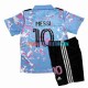 Ausweichausrüstung Inte Miami Lionel Messi 10 2023-2024 Kinder Set(Trikot und Hose) S/S