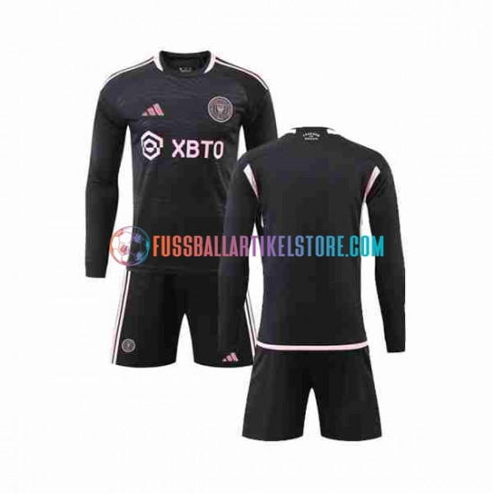 Inter Miami Auswärtsausrüstung 2023-2024 Kinder Set(Trikot und Hose) L/S