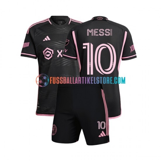 Inter Miami Auswärtsausrüstung Lionel Messi 10 2023 Kinder Set(Trikot und Hose) S/S