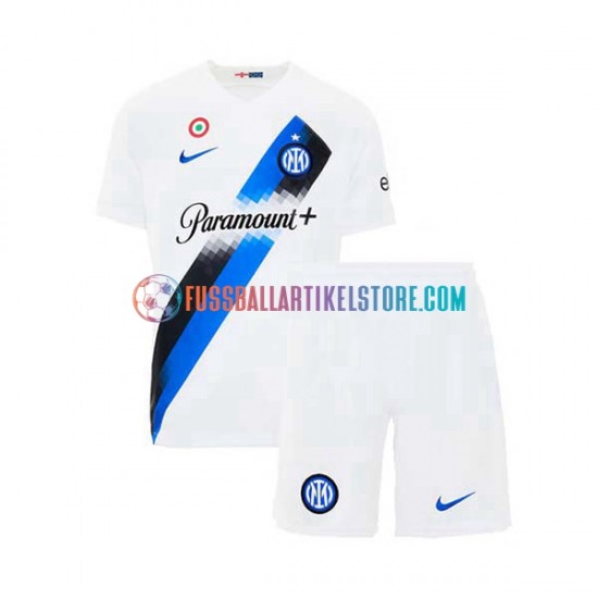 Inter Mailand Auswärtsausrüstung 2023-2024 Kinder Set(Trikot und Hose) S/S