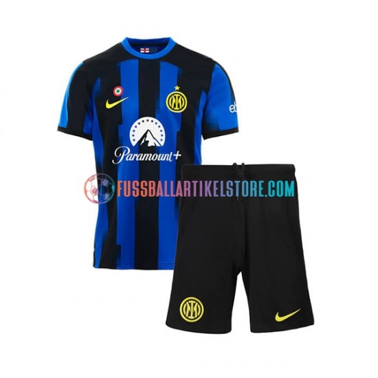 Inter Mailand Heimausrüstung 2023-2024 Kinder Set(Trikot und Hose) S/S