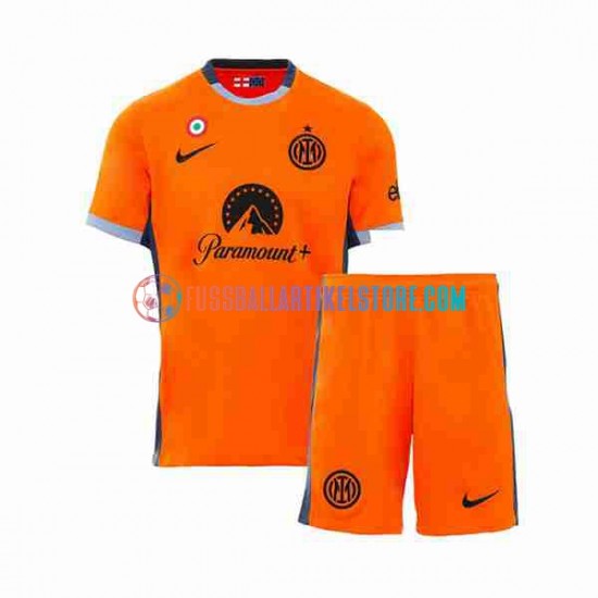 Inter Mailand Ausweichausrüstung 2023-2024 Kinder Set(Trikot und Hose) S/S