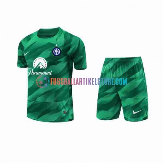 Inter Mailand Auswärtsausrüstung Torwart 2023-2024 Kinder Set(Trikot und Hose) S/S