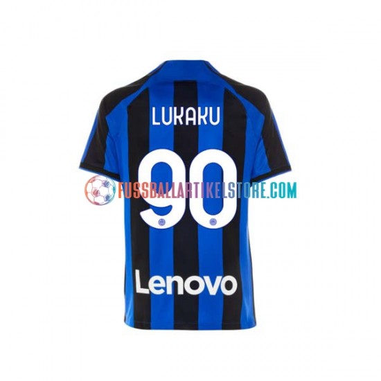 Inter Mailand Heimausrüstung Romelu Lukaku 90 2022-2023 Herren Trikot S/S