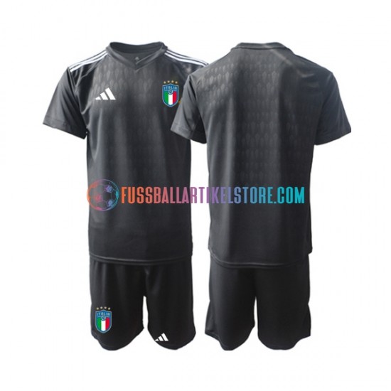 Italien Auswärtsausrüstung Torwart 2023 Kinder Set(Trikot und Hose) S/S