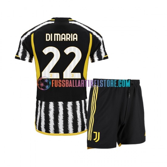 Juventus Turin Heimausrüstung Angel Di Maria 22 2023-2024 Kinder Set(Trikot und Hose) S/S