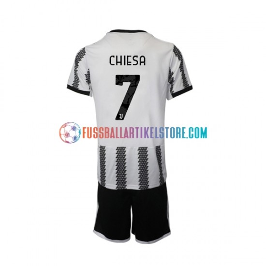 Juventus Turin Heimausrüstung Chiesa 7 2022-2023 Kinder Set(Trikot und Hose) S/S