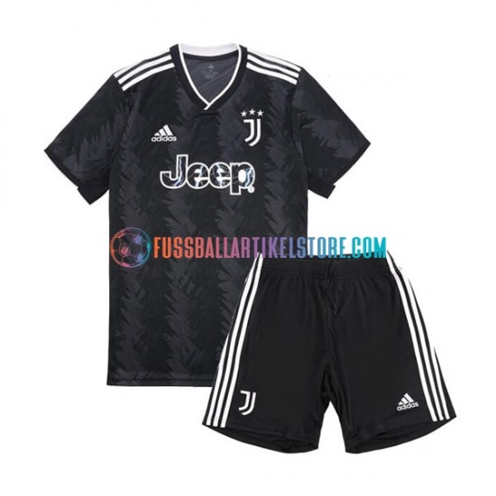 Juventus Turin Auswärtsausrüstung 2022-2023 Kinder Set(Trikot und Hose) S/S