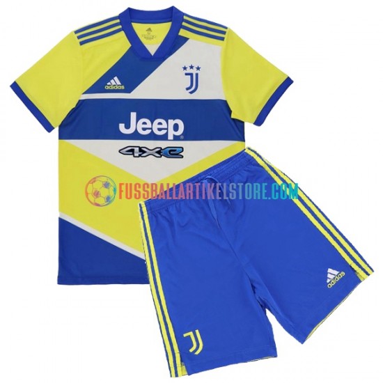 Juventus Turin Ausweichausrüstung 2021-2022 Kinder Set(Trikot und Hose) S/S