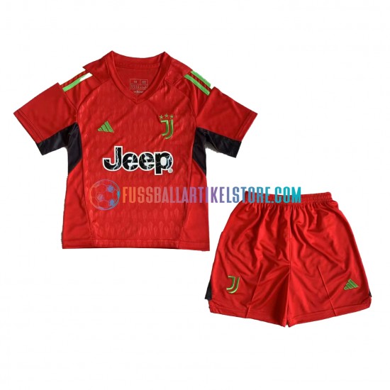 Juventus Turin Auswärtsausrüstung Torwart 2023-2024 Kinder Set(Trikot und Hose) S/S