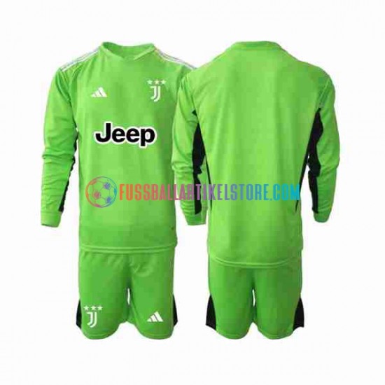 Juventus Turin Ausweichausrüstung Torwart 2023-2024 Kinder Set(Trikot und Hose) L/S