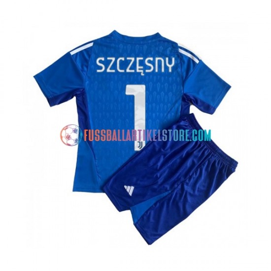 Juventus Turin Heimausrüstung Torwart Wojciech Szczesny 1 2023-2024 Kinder Set(Trikot und Hose) S/S