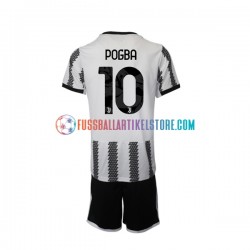 Juventus Turin Heimausrüstung Pogba 10 2022-2023 Kinder Set(Trikot und Hose) S/S