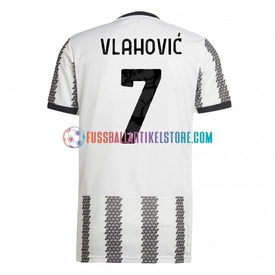 Juventus Turin Heimausrüstung Vlahovic 7 2022-2023 Herren Trikot S/S