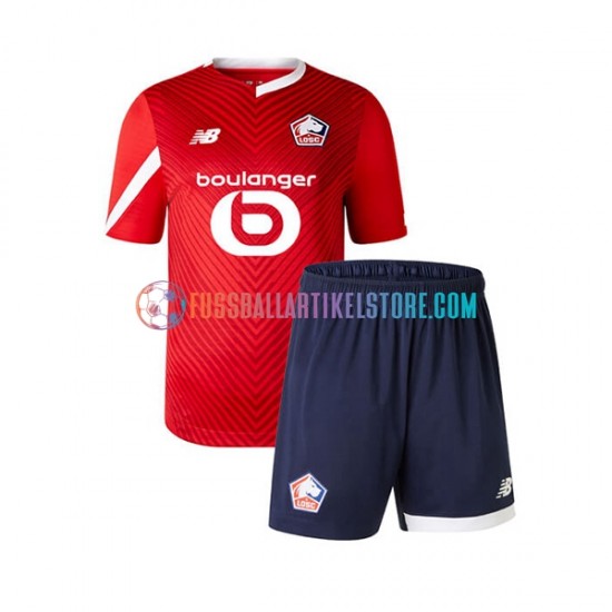 OSC Lille Heimausrüstung 2023-2024 Kinder Set(Trikot und Hose) S/S