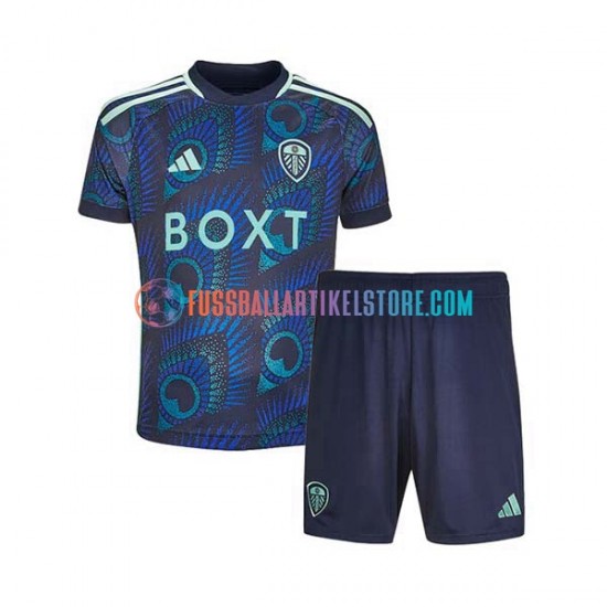 Leeds United Auswärtsausrüstung 2023-2024 Kinder Set(Trikot und Hose) S/S