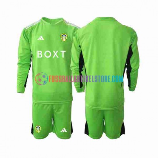 Leeds United Heimausrüstung Torwart 2023-2024 Kinder Set(Trikot und Hose) L/S