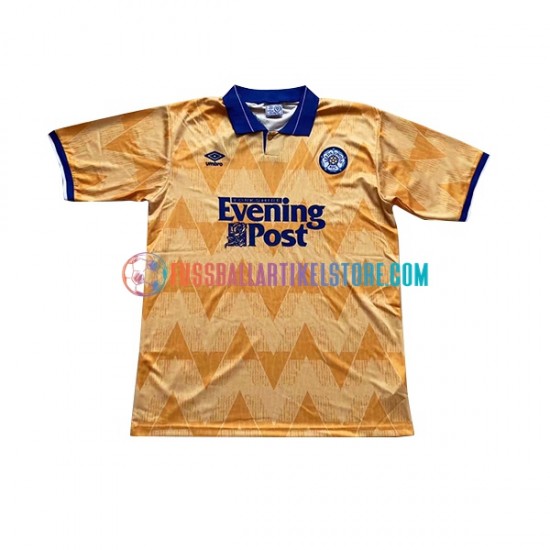 Leeds United Auswärtsausrüstung Retro 1991-1992 Herren Trikot S/S