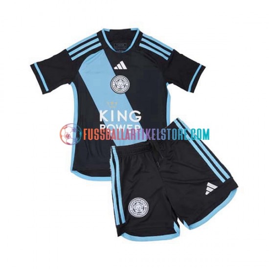 Leicester City Auswärtsausrüstung 2023-2024 Kinder Set(Trikot und Hose) S/S