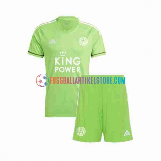 Leicester City Auswärtsausrüstung Torwart 2023-2024 Kinder Set(Trikot und Hose) S/S