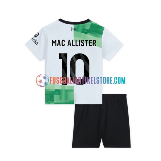 Liverpool Auswärtsausrüstung Alexis Mac Allister 10 2023-2024 Kinder Set(Trikot und Hose) S/S