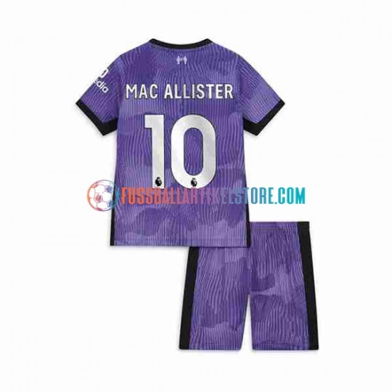 Liverpool Ausweichausrüstung Alexis Mac Allister 10 2023-2024 Kinder Set(Trikot und Hose) S/S