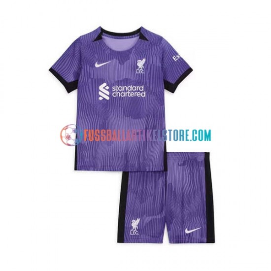 Liverpool Ausweichausrüstung 2023-2024 Kinder Set(Trikot und Hose) S/S