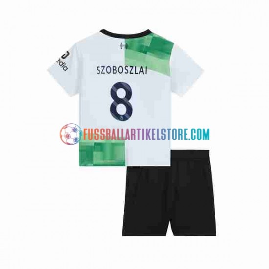 Liverpool Auswärtsausrüstung Dominik Szoboszlai 8 2023 Kinder Set(Trikot und Hose) S/S