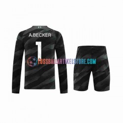 Liverpool Auswärtsausrüstung Torwart A.Becker 1 2023-2024 Kinder Set(Trikot und Hose) L/S
