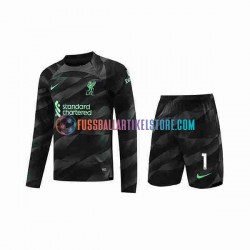 Liverpool Auswärtsausrüstung Torwart A.Becker 1 2023-2024 Kinder Set(Trikot und Hose) L/S