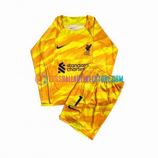 Liverpool Ausweichausrüstung Torwart A.Becker 1 2023-2024 Kinder Set(Trikot und Hose) L/S