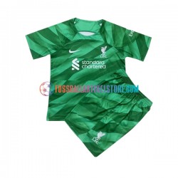 Liverpool Heimausrüstung Torwart 2023-2024 Kinder Set(Trikot und Hose) S/S