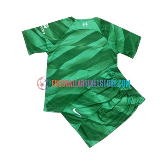 Liverpool Heimausrüstung Torwart 2023-2024 Kinder Set(Trikot und Hose) S/S