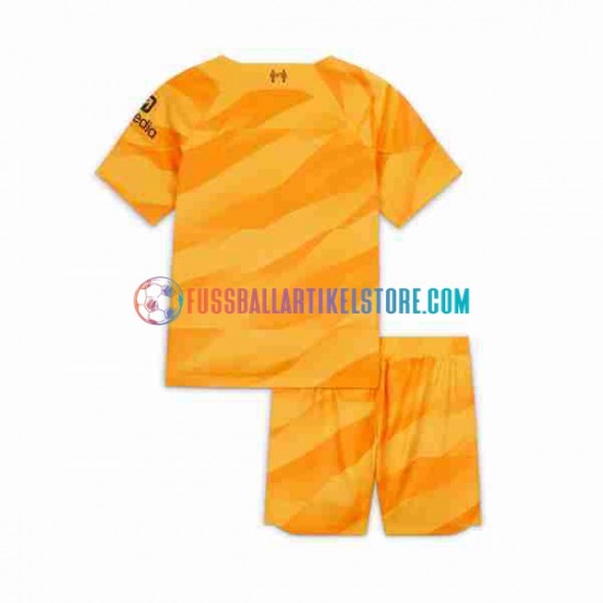 Liverpool Ausweichausrüstung Torwart 2023-2024 Kinder Set(Trikot und Hose) S/S