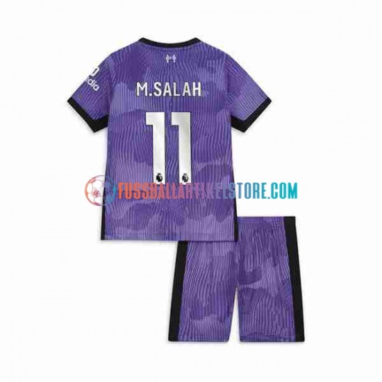 Liverpool Ausweichausrüstung M.Salah 11 2023-2024 Kinder Set(Trikot und Hose) S/S