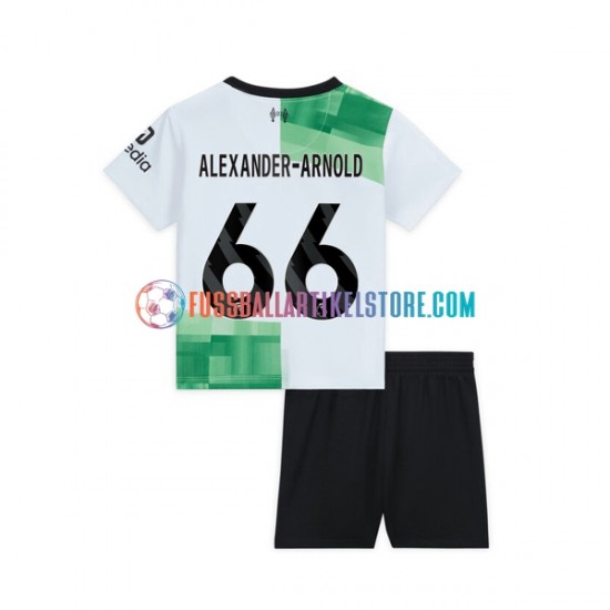 Liverpool Auswärtsausrüstung Trent Alexander-Arnold 66 2023-2024 Kinder Set(Trikot und Hose) S/S