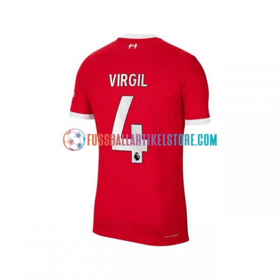 Liverpool Heimausrüstung Virgil van Dijk 4 2023-2024 Herren Trikot S/S