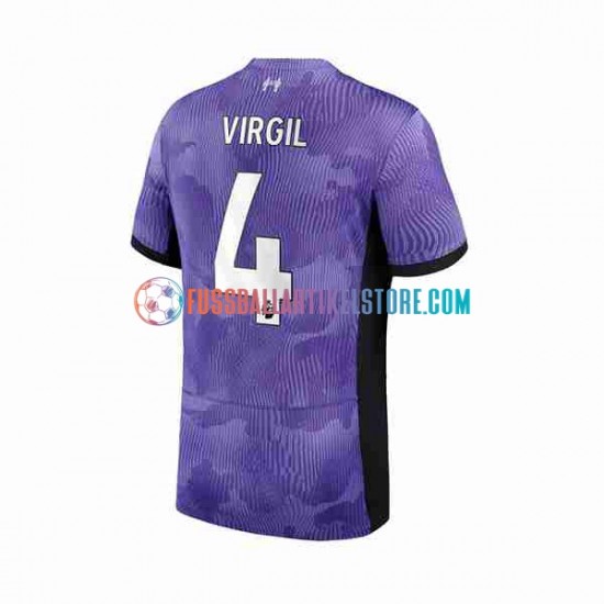 Liverpool Ausweichausrüstung Virgil van Dijk 4 2023-2024 Herren Trikot S/S