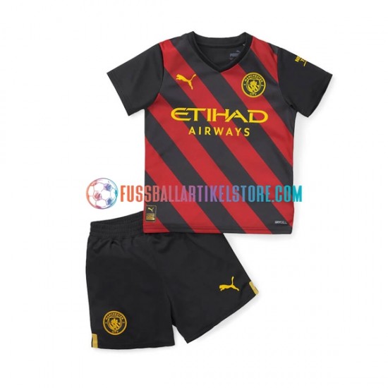 Manchester City Auswärtsausrüstung 2022-2023 Kinder Set(Trikot und Hose) S/S