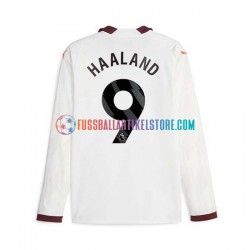 Manchester City Auswärtsausrüstung Erling Haaland 9 2023-2024 Herren Trikot L/S
