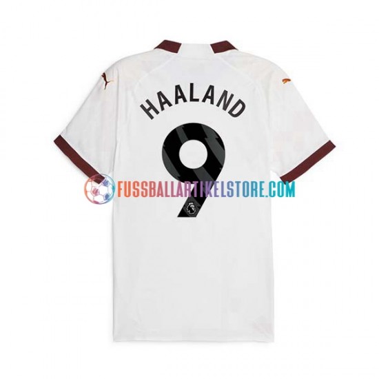 Manchester City Auswärtsausrüstung Erling Haaland 9 2023-2024 Herren Trikot S/S