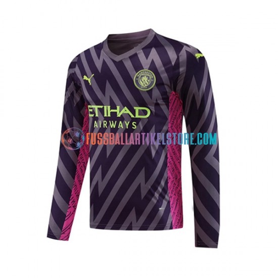 Manchester City Auswärtsausrüstung Torwart 2023-2024 Herren Trikot L/S