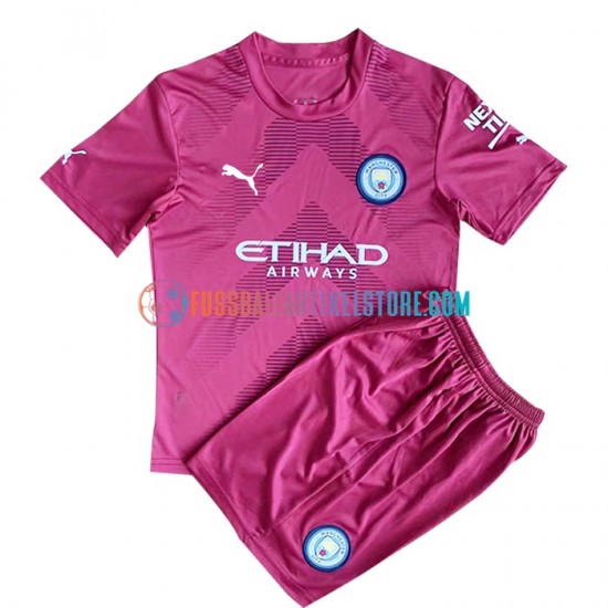 Manchester City Heimausrüstung Torwart 2022-2023 Kinder Set(Trikot und Hose) S/S