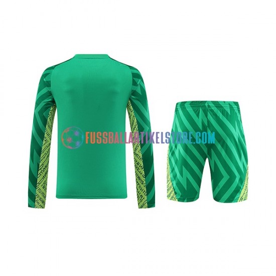 Manchester City Heimausrüstung Torwart 2023-2024 Kinder Set(Trikot und Hose) L/S