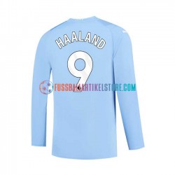 Manchester City Heimausrüstung Haaland 9 2023-2024 Herren Trikot L/S
