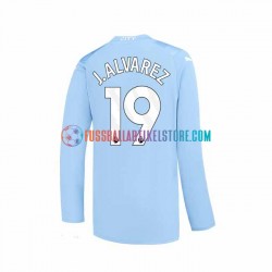 Manchester City Heimausrüstung J. ALVAREZ 19 2023-2024 Herren Trikot L/S